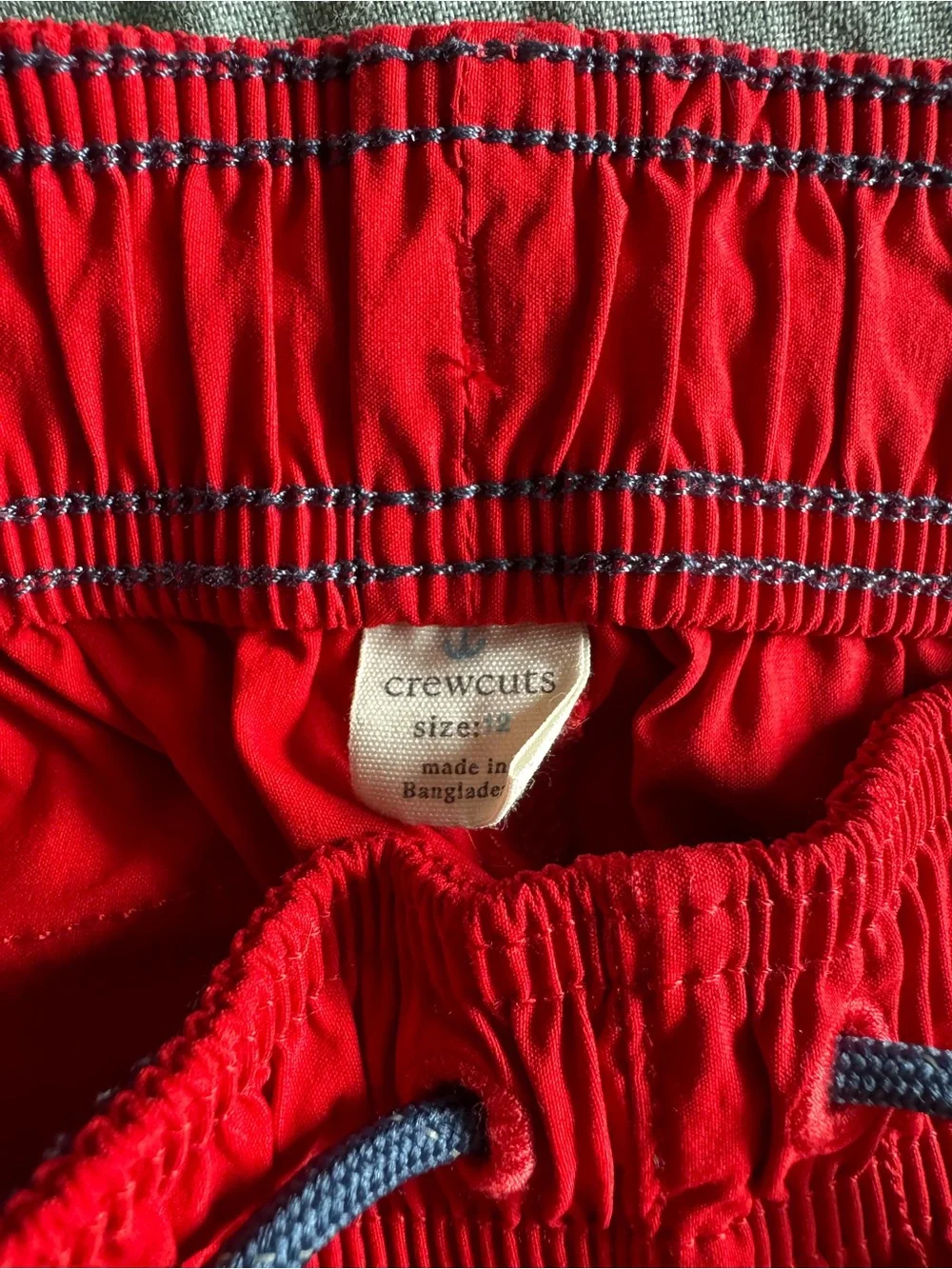 J. Crew Crewcuts Boys' Tech Dock Shorts with Piping – Red and Blue